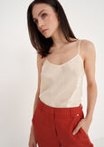 Texas Silk Jacquard Top GRIGIO SILVER ORO GOLDEN Woman image number 1