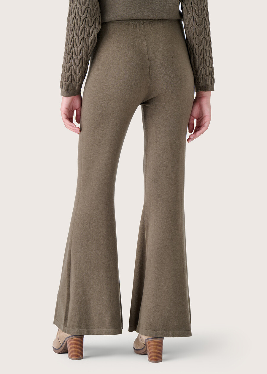 Phoebe flared trousers VERDE CAPPERBEIGE GREIGE Woman , image number 4