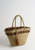 Briges-A animalier straw tote MARRONE CARAMELLO Woman image number 2