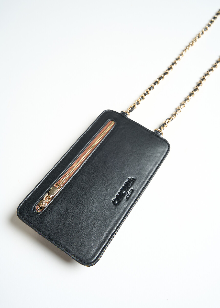 Cockie faux suede phone pouch MARRONE CARAMELLO Woman , image number 2