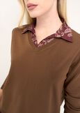 Maglia Melany 2 in 1 con camicia MARRONE Donna immagine n. 2