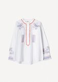 Cuore embroidered shirt BIANCO WHITE Woman image number 4
