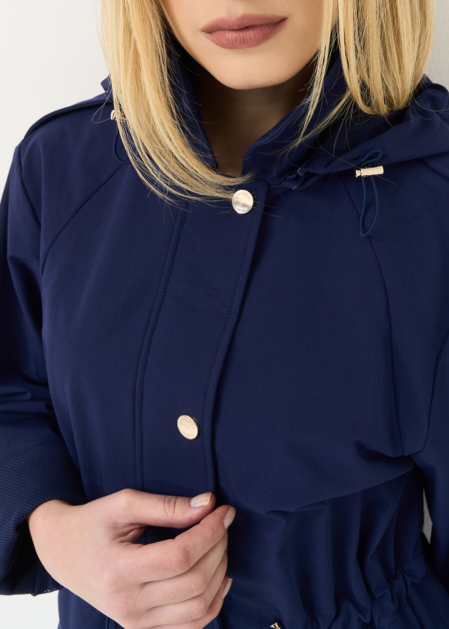 Gaston trench-style jacket with hood GRIGIOBLU Woman , image number 2