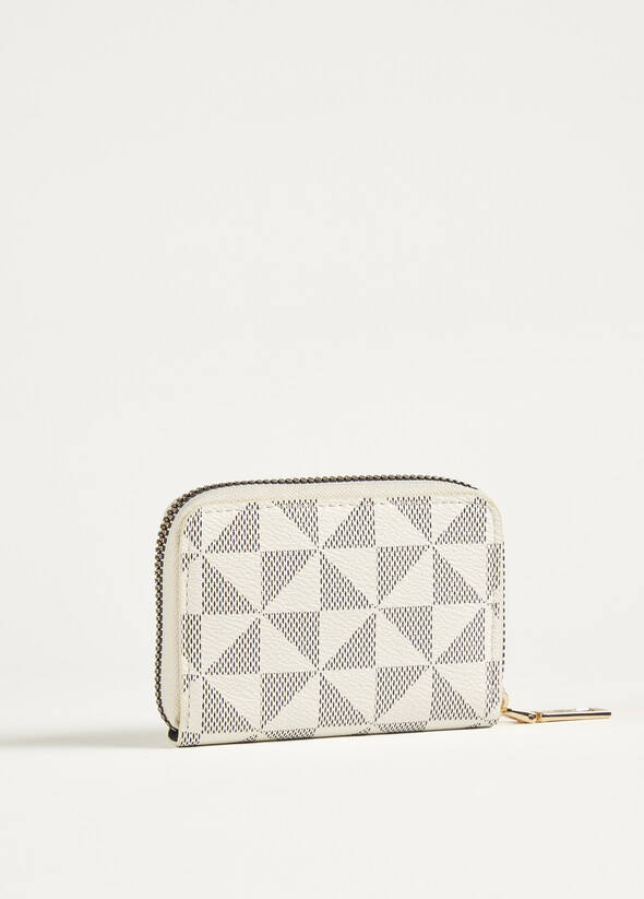 Portafogli Palm Small in ecopelle BIANCO BURRO Donna null