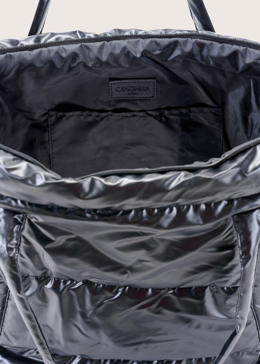 Borsa shopping Bakko in nylon NERO BLACK Donna , immagine n. 4