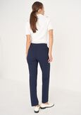 Alice bengaline trousers BLUBIANCO WHITEMARRONENERO BLACK Woman image number 4