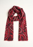 Sophie wool macro paisley scarf ROSSOVERDE Woman image number 1