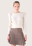 Senegal jersey with crystals BEIGE LATTE Woman image number 2