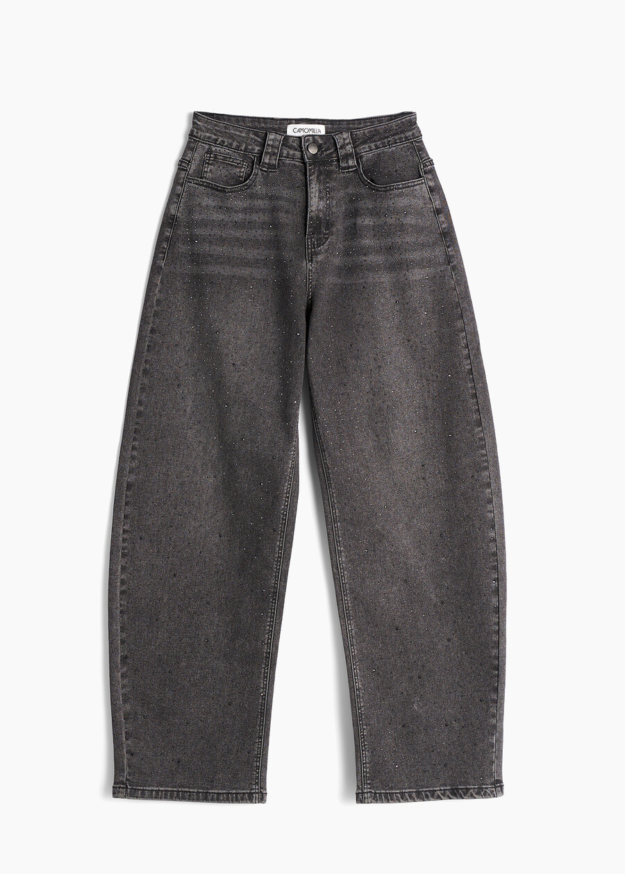 Jeans Dexter baggy con stras GREY DENIM Donna , immagine n. 5