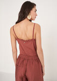 Tendy viscose slip top MARRONEBLU OTTANIO Woman image number 3
