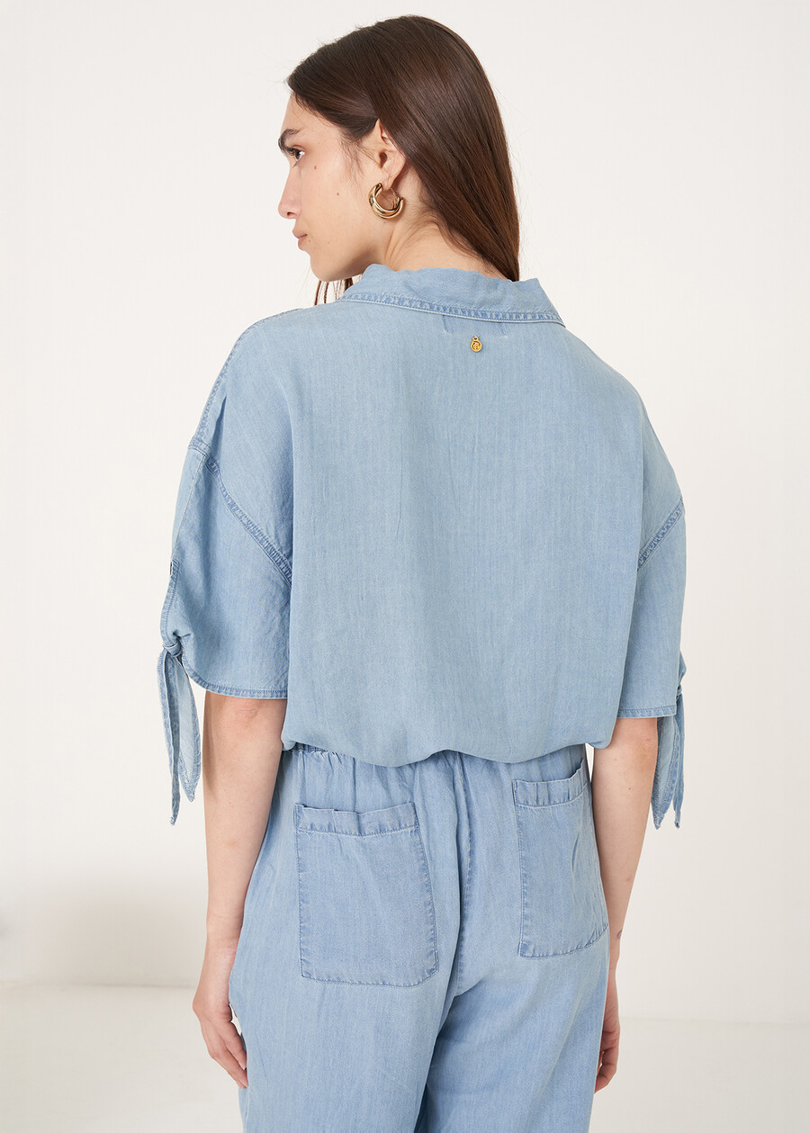 Camicia Comic effetto denim DENIM MEDIUM DENIM Donna , immagine n. 4