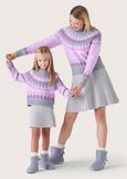 Maglioncino Mare fantasia norvegese per bimba GRIGIO LIGHT GREY Donna immagine n. 4