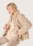 Gavin astrakan effect jacket BEIGE LANA Woman image number 1