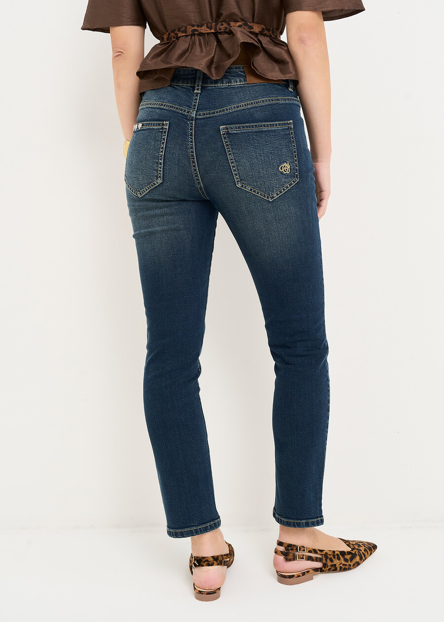 Denim Kate 5 tasche gamba slim DENIM DARK DENIMDENIM MEDIUM DENIM Donna , immagine n. 3