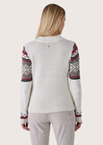 Maribor Norwegian pattern jumper BEIGE LATTE Woman image number 4