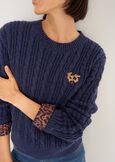 Maglia Malvin a coste con dettagli maculati VERDE ALGABLU Donna immagine n. 3