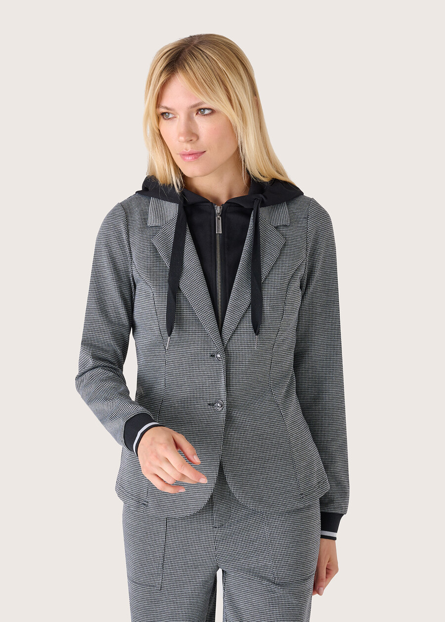 Gloria jacket in Milan stitch GRIGIO DARKGREY Woman , image number 1