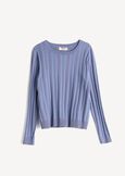 Maglia Mabel a girocollo ROSSO BORDEAUXCELESTE POLVERE Donna immagine n. 5
