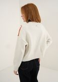 Cand argyle cardigan with gold buttons WINROBEIGE LATTE Woman image number 4