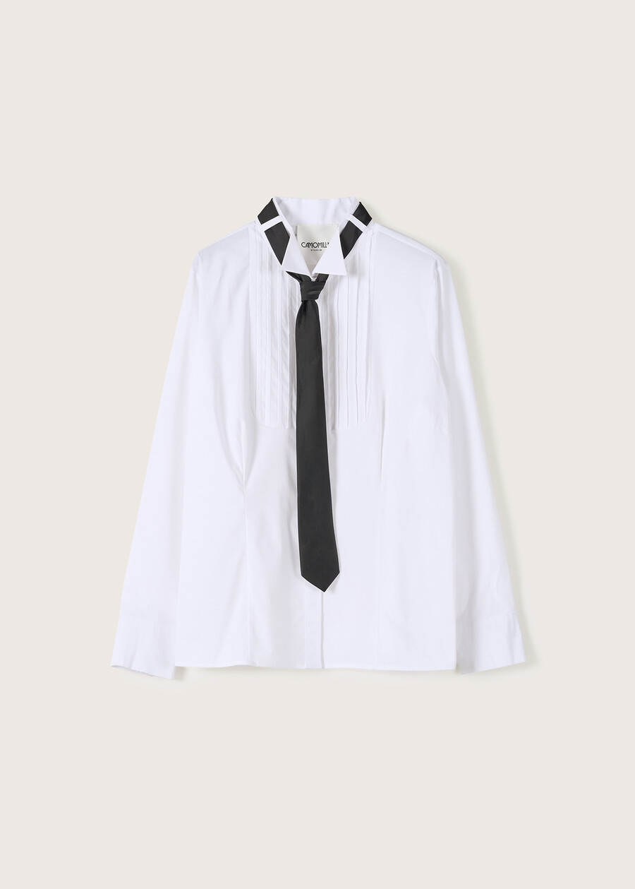 Camicia Carrot in misto cotone BIANCO WHITE Donna , immagine n. 4