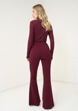 Victoria flared trousers ROSSO BORDEAUXVERDE GARDENMARRONENERO Woman image number 5