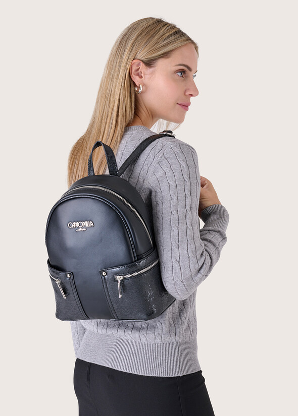 Zaino Betta in ecopelle NERO BLACK Donna null