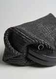 Baky raffia and chain pochette NERO BLACK Woman image number 3