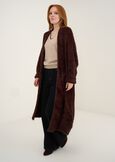 Cardigan Cristy lungo in eco pelo MARRONE Donna immagine n. 1