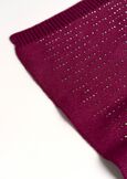 Skye scarf with micro rhinestones ROSSO MAGENTAVERDE PAVONE Woman image number 3