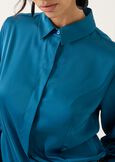 Camicia Alessia in satin MARRONEVERDE GARDENAZZURO AZZURRO Donna immagine n. 3