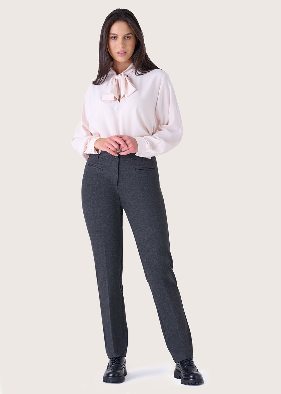 Pantalone Miranda in punto Milano GRIGIO CARBONEBLUE DARK BLUENERO Donna , immagine n. 1