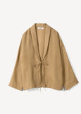 Claris kimono cover-up BEIGE Woman image number 4