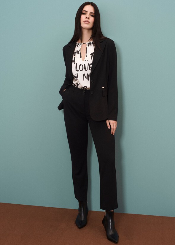 Pantalone Alice a gamba stretta NERO BLACK Donna null