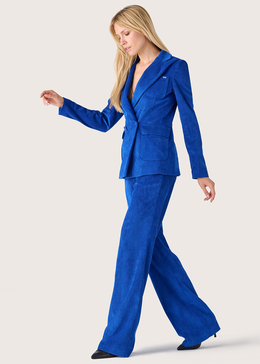 Pantalone a palazzo Giorgia BLU COBALTO Donna , immagine n. 1