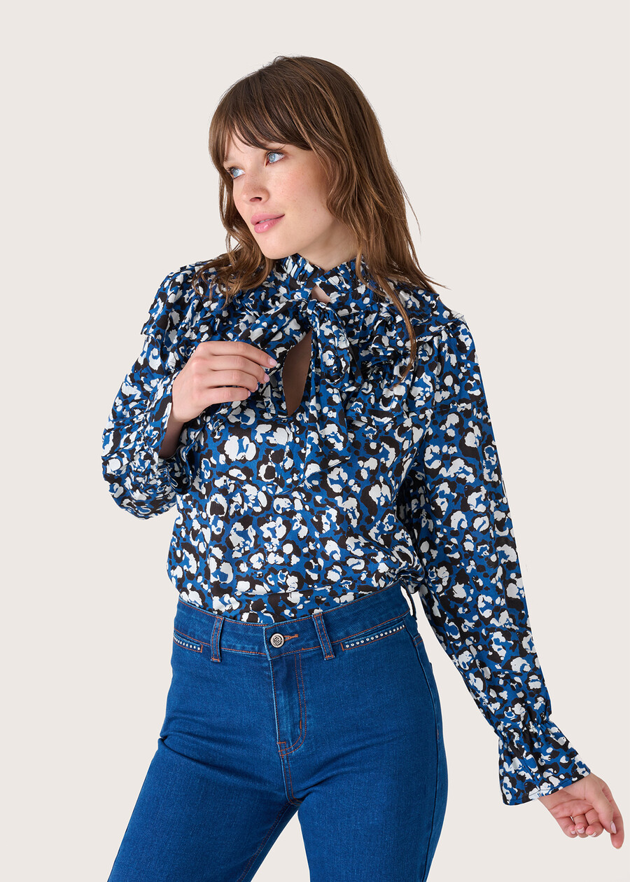 Blusa Charon stampa animalier BLU AVION Donna , immagine n. 1