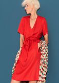 Alberto linen blend dress BIANCO WHITEROSSO ARAGOSTA Woman image number 1