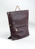 Blondie fold-over faux leather clutch NERO BLACKROSSO CHIANTI Woman image number 2