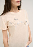 T-shirt Soleil ricami e paillettes ROSA Donna immagine n. 2