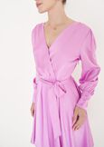 Angelique satin dress VIOLA ORCHIDEA Woman image number 3