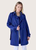 Teo double-breasted trench coat BEIGE DUNEBLU MEDIUM BLUE Woman image number 2