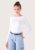 T-shirt Sabry in cotone NERO BLACKBIANCO WHITE Donna immagine n. 1
