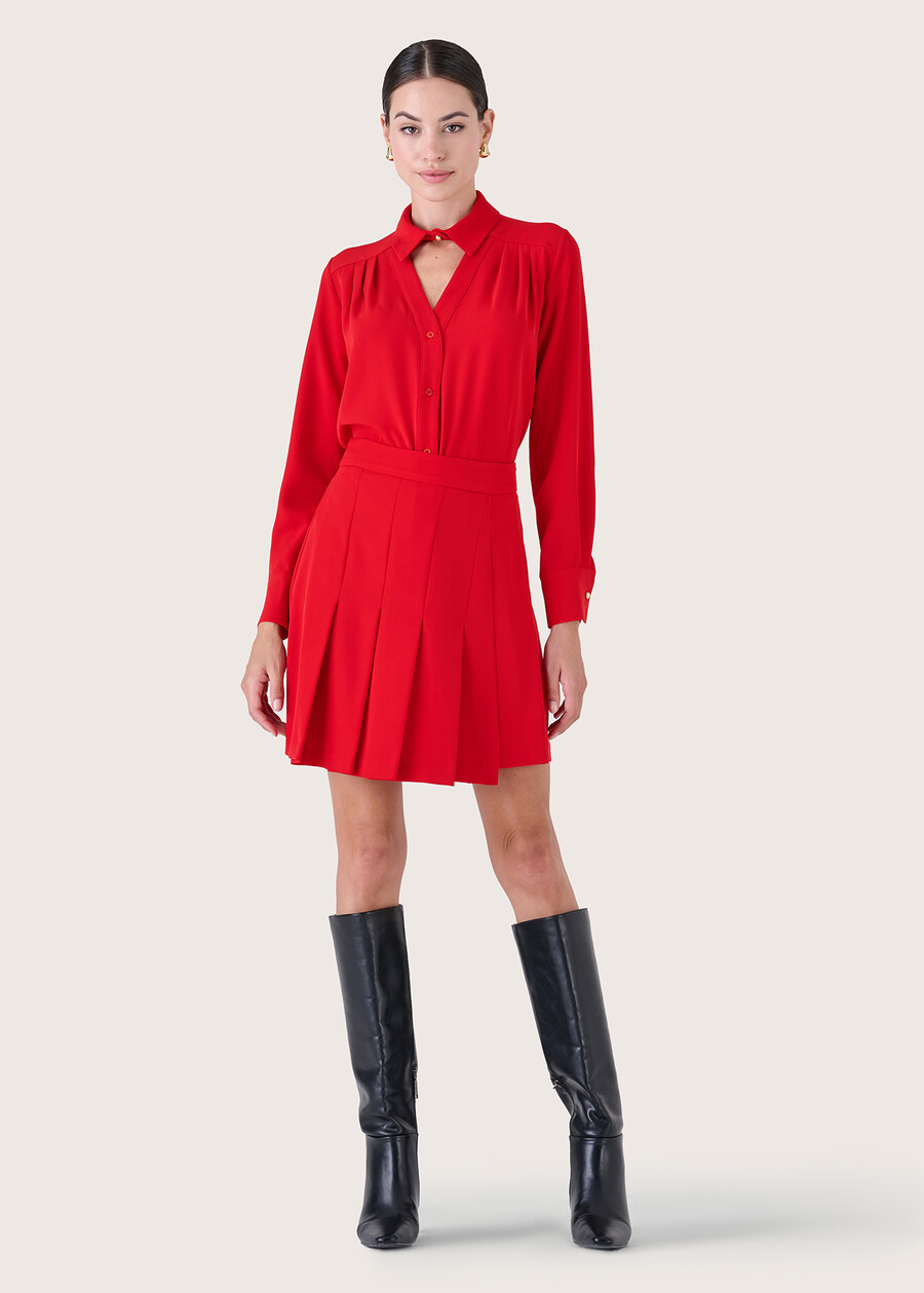 Gilda cady skirt ROSSO Woman , image number 2