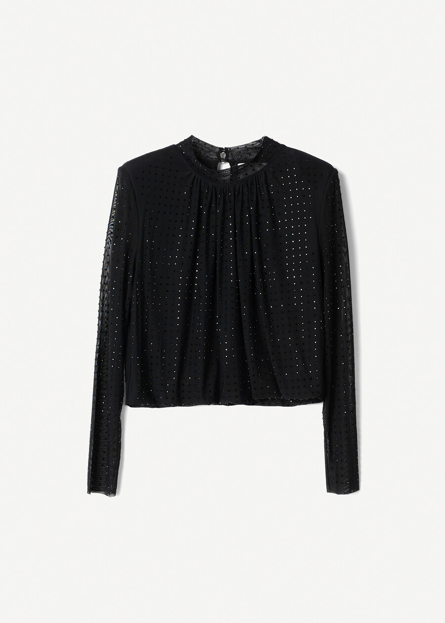 T-shirt Star slim fit NERO BLACK Donna , immagine n. 4