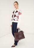 Cand argyle cardigan with gold buttons WINROBEIGE LATTE Woman image number 4