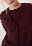 Cardigan Chiara in lana cashmere ROSSO BORDEAUXVERDE Donna immagine n. 2