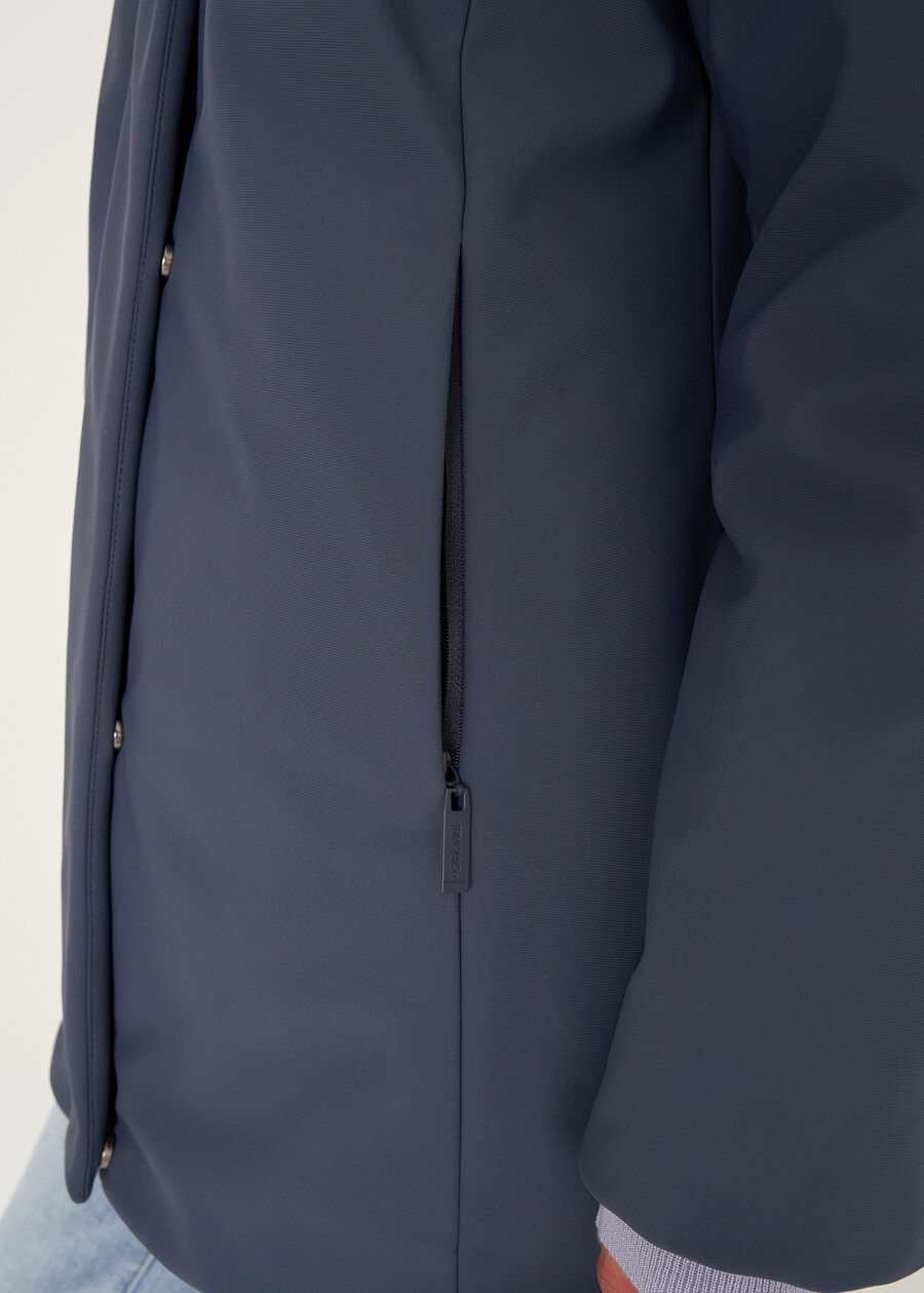 Piotr padded jacket with hood BLU MIDNIGHTVIOLA VINACCIA Woman , image number 5