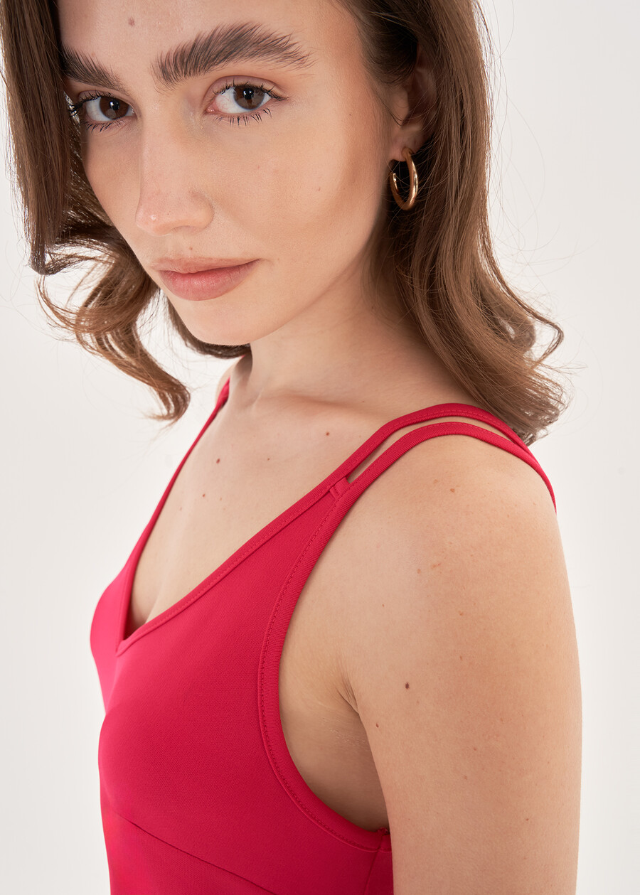Telina V-Neck Tank Top VERDE GARDENROSA FUCSIA Woman , image number 3