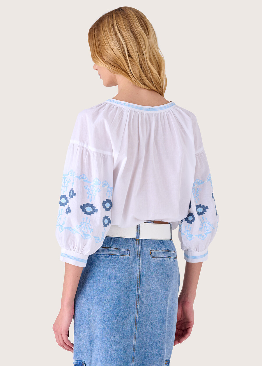 Camicia Cherry in 100% cotone BIANCO Donna , immagine n. 3