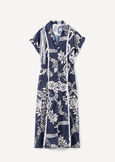 Abito midi Agadir in cotone stampato BLU Donna immagine n. 4