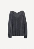 Mariel lurex knit sweater
 BEIGE LIGHT BEIGENERO BLACK Woman image number 4